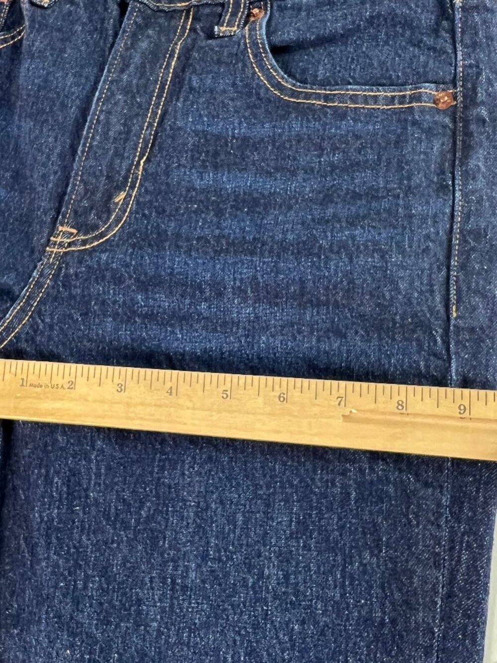 Abercrombie Fitch Jeans Women's 28x30* Boot Cut High Rise Dark Blue Denim Tag 27 - Picture 14 of 16